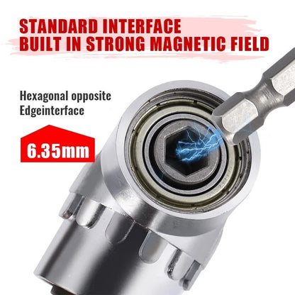 105 Degree Right Angle Drill Attachment and Flexible Angle Extension Bit Kit for Drill Or Screwdriver 1/4&quot; Socket Adapter Tools